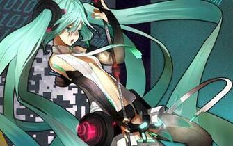 Wallpaper Widescreen Anime Hatsune Miku