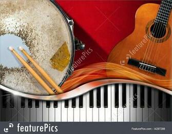 Musical Instruments Background Stock
