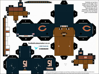 Brandon Marshall Bears Cubee By Etchings13