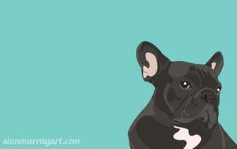 Wallpaper French Bulldog Si N Murray Art