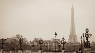 France Paris Vintage Wallpaper Top