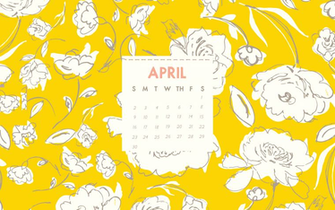 April Desktop Background Calendar