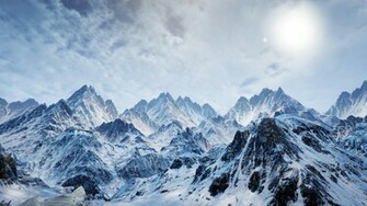 Ice And Snow Mountains Background Nature Pics Wallpaper Gallery