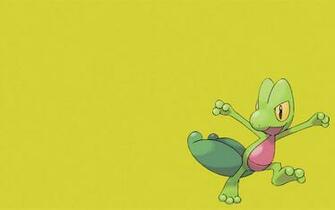Pokemon Treecko Simple Background Wallpaper