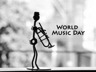 World Music Day Musician Pipe Metal Statue Wallpaper