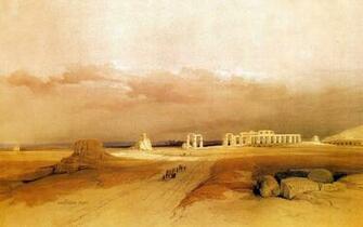 David Roberts Paintings Of The Ancient Egyptian Civilization And