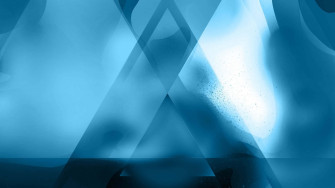 Blue Geometric Desktop Wallpaper