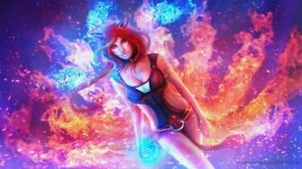 Foxfire Ahri The Nine Tailed Fox By Magicnaanavi