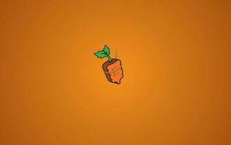 Roped Up Carrot Wallpaper