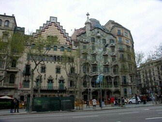Gebouw Van Gaudi Barcelona Wallpaper