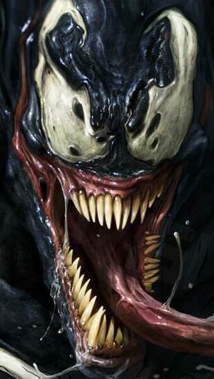 Venom Looking Crazy iPhone Wallpaper