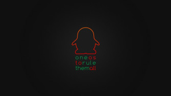Desktop Wallpaper Linux Os Humor Minimal HD Image Picture