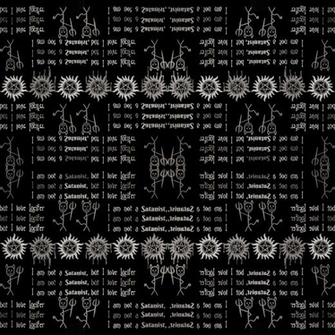 I Am Not A Satanist But Love Lucifer Black And White Wallpaper