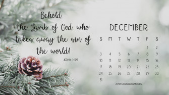 Wallpaper Calendars With Inspiring Bible Verses For