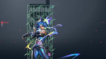 Neon Valorant 4k Ultra HD Wallpaper Background Image