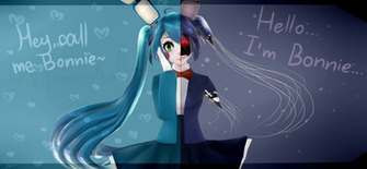 Mmd Fnaf Toy Bonnie And Old Miku By Nuttyfawn