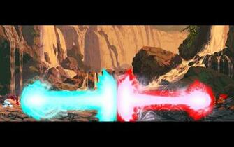 Ryu Vs Akuma Collab Backdrop By Bard One