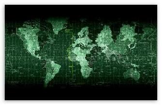 Matrix Code World Map HD Desktop Wallpaper High Definition