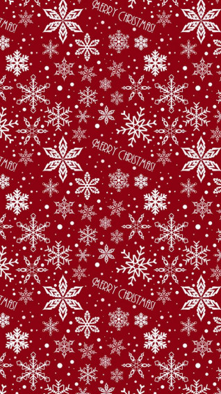Cute Christmas iPhone Red And White Wallpaper