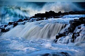 Picture Giants Causeway Antrim Northern Ireland Nature Waves