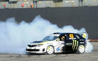 Black And White Subaru Impreza Car Ken Block Drift Race Cars
