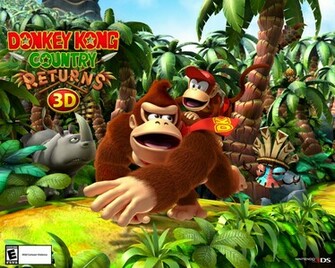 Wallpaper Donkey Kong Country Returns 3d For Nintendo 3ds