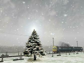 Christmas Snow Trees Background Christian Wallpaper