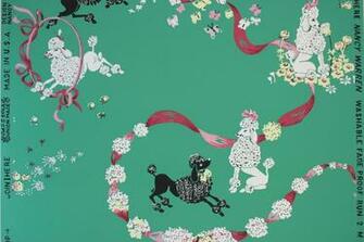 Rosie S Vintage Wallpaper With Poodles