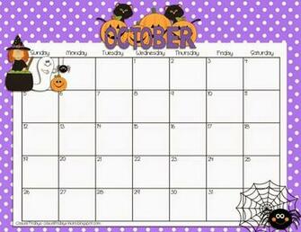October Calendar And Wallpaper Desktop Background