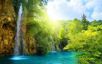 Waterfall Live Wallpaper Which Is Under The