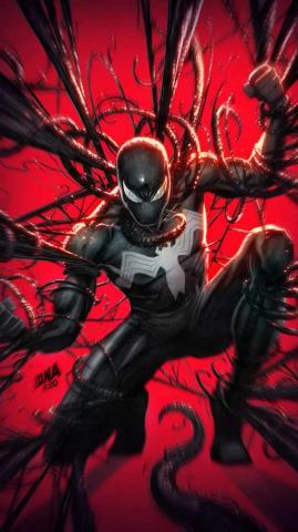 Symbiote Spiderman iPhone Wallpaper