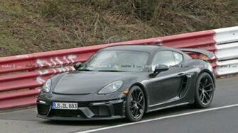 Porsche Cayman Gt4 Spied Completely Naked