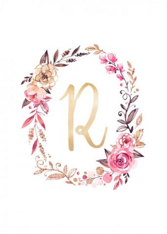 Glitter And Glam Monogram Printables The Cottage Market