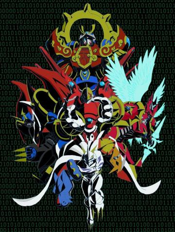 Top Susanoomon Left Imperialdramon Fighter Mode Middle