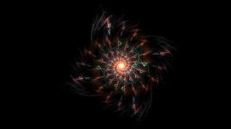 Abstract Brown Black Illusion Circle Feathers Stock Photos