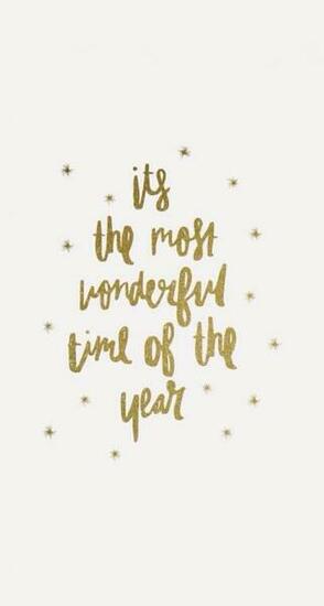 Christmas Gold Quote iPhone Wallpaper