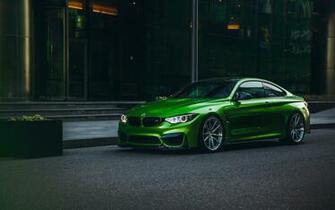 Wallpaper Of Bmw M4 Green Car Sportcar Background HD Image