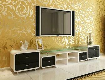Yellow 3d Wallpaper Tv Wall New Home