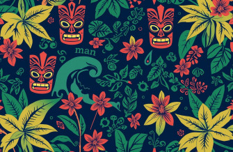 Polynesian Tribal Wallpaper