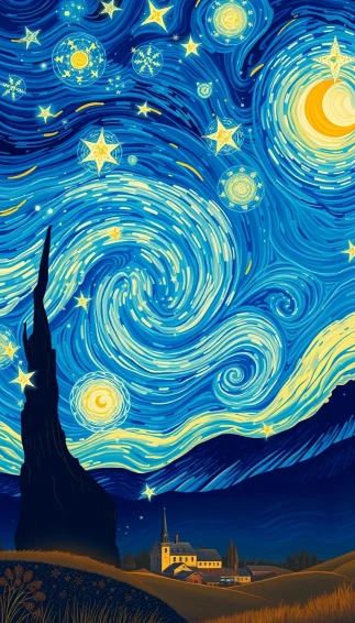 Starry Night Phone Wallpaper