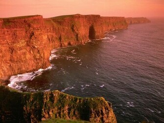Cliffs Of Moher Sunset Wallpaper