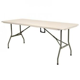 Folding Diy Wallpaper Pasting Indoor Outdoor Off White Plastic Table