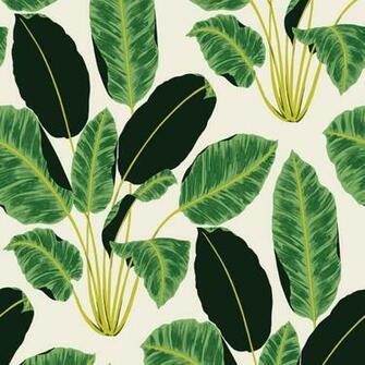 Tempaper Genevieve Gorder Hojas Cubanas Rich Emerald Self Adhesive