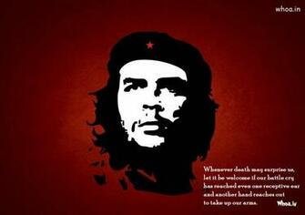 Che Guevara Face And Quotes With Red Background HD Wallpaper