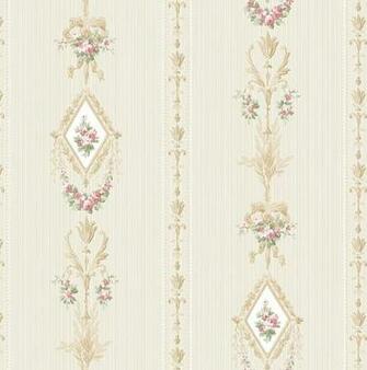 Diamond Cameo Stripe Wallpaper In Antique Rosy Vc91601 From