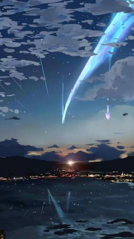 Anime Sky iPhone Wallpaper