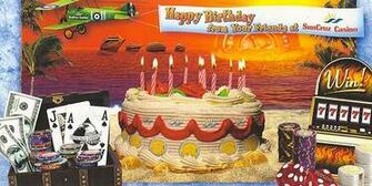 Oversized Advertising Suncruz Casino Cruises Happy BirtHDay