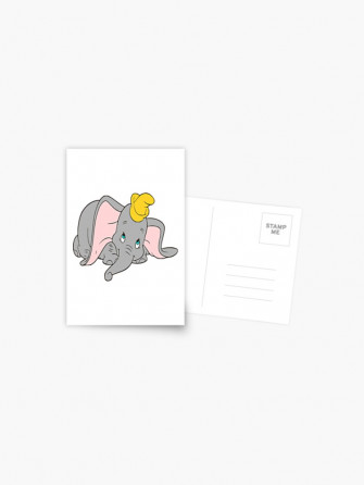 Baby Dumbo Postcard By Fairush