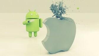 Apple Vs Android Desktop Pc And Mac Wallpaper