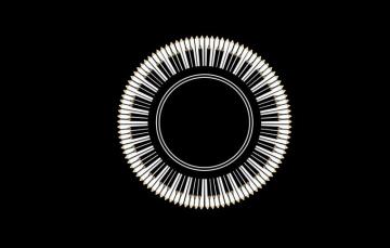 Wallpaper Black Round Pencils Keys White Image For Desktop